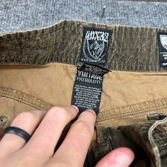 Kuhl Pants Mens 40x32 Brown Revolvr Vintage Patina Dye Chino Hiking Stretch - Picture 5 of 16